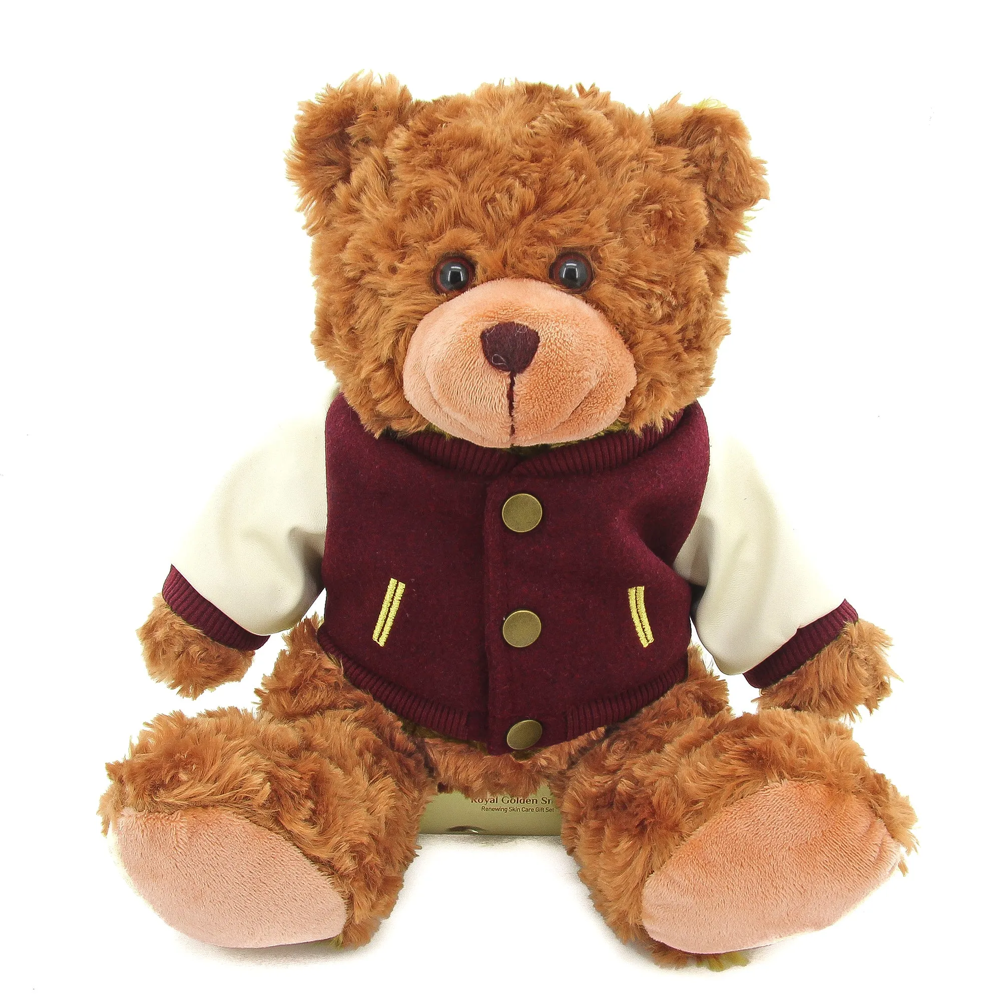 Mocha Bear 11" with 5 Varsity Jacket