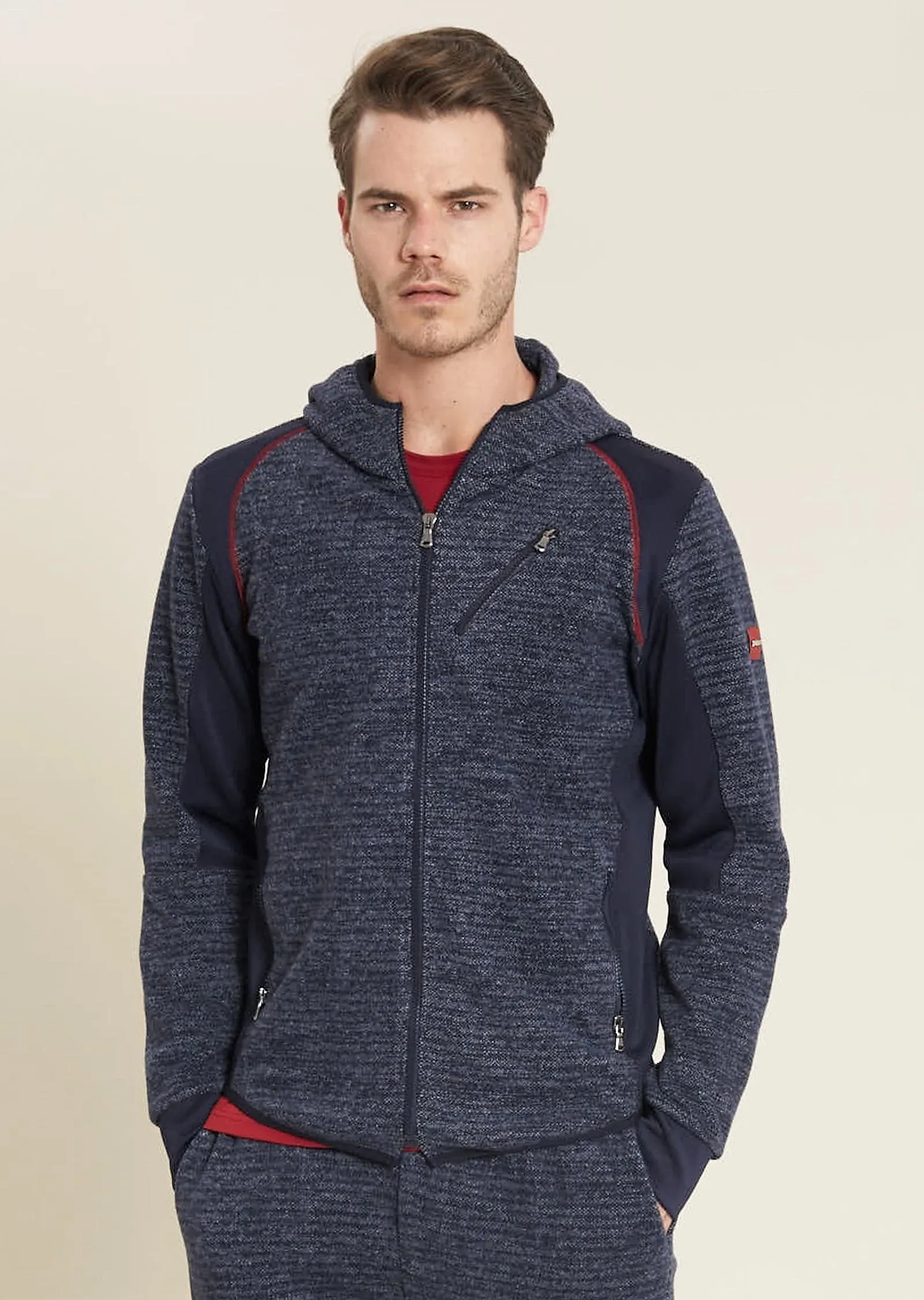 Navy Athletic Tech Sweat Hoodie