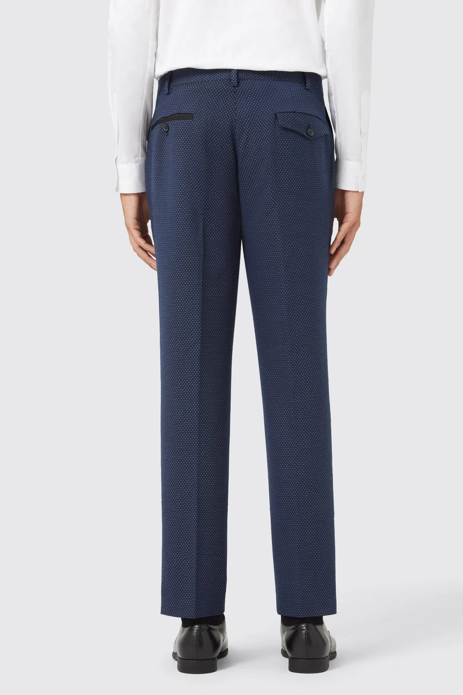 Neale Navy Jacquard Trouser TT x AM - ARCHIVE