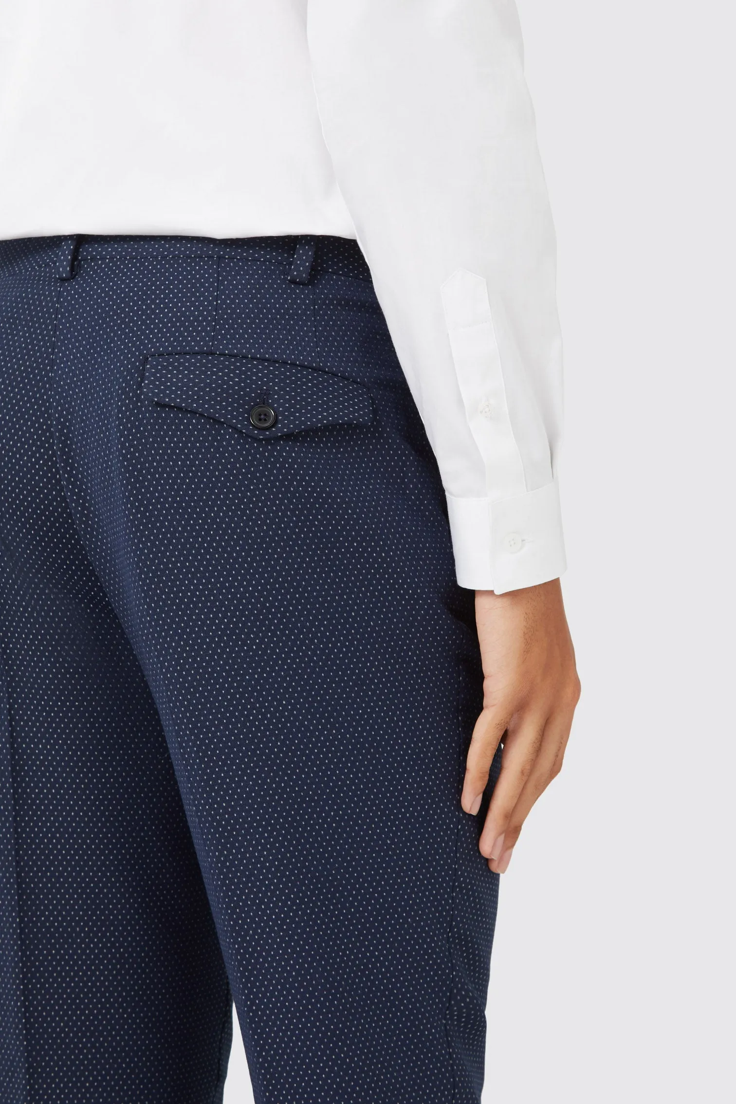 Neale Navy Jacquard Trouser TT x AM - ARCHIVE