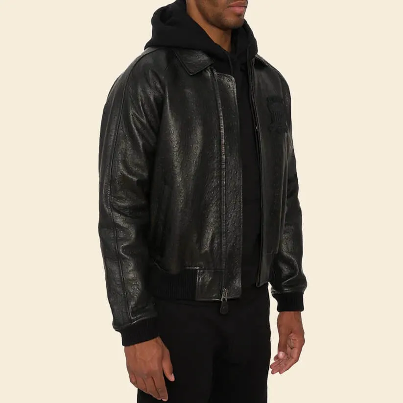 New Black Limited Edition Avirex Leather Jacket