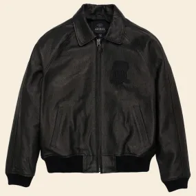 New Black Limited Edition Avirex Leather Jacket