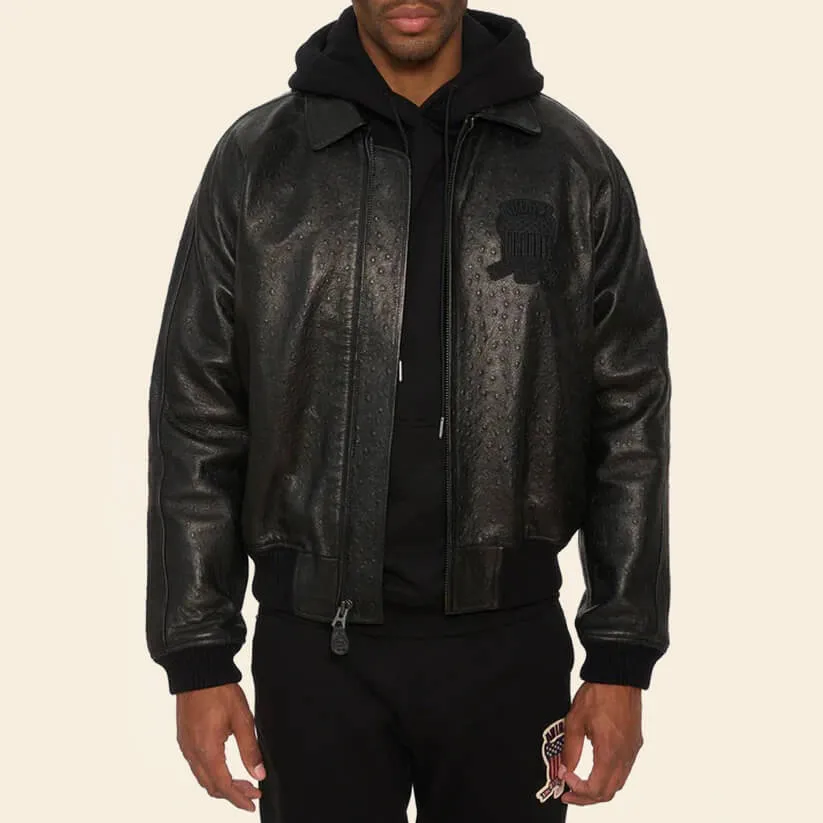 New Black Limited Edition Avirex Leather Jacket