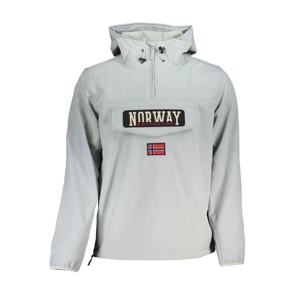 Norway 1963 Gray Soft Shell Hooded Jacket