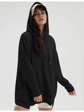 Oversized Hoodie with Pocket - Long Sleeve Loose Pullover