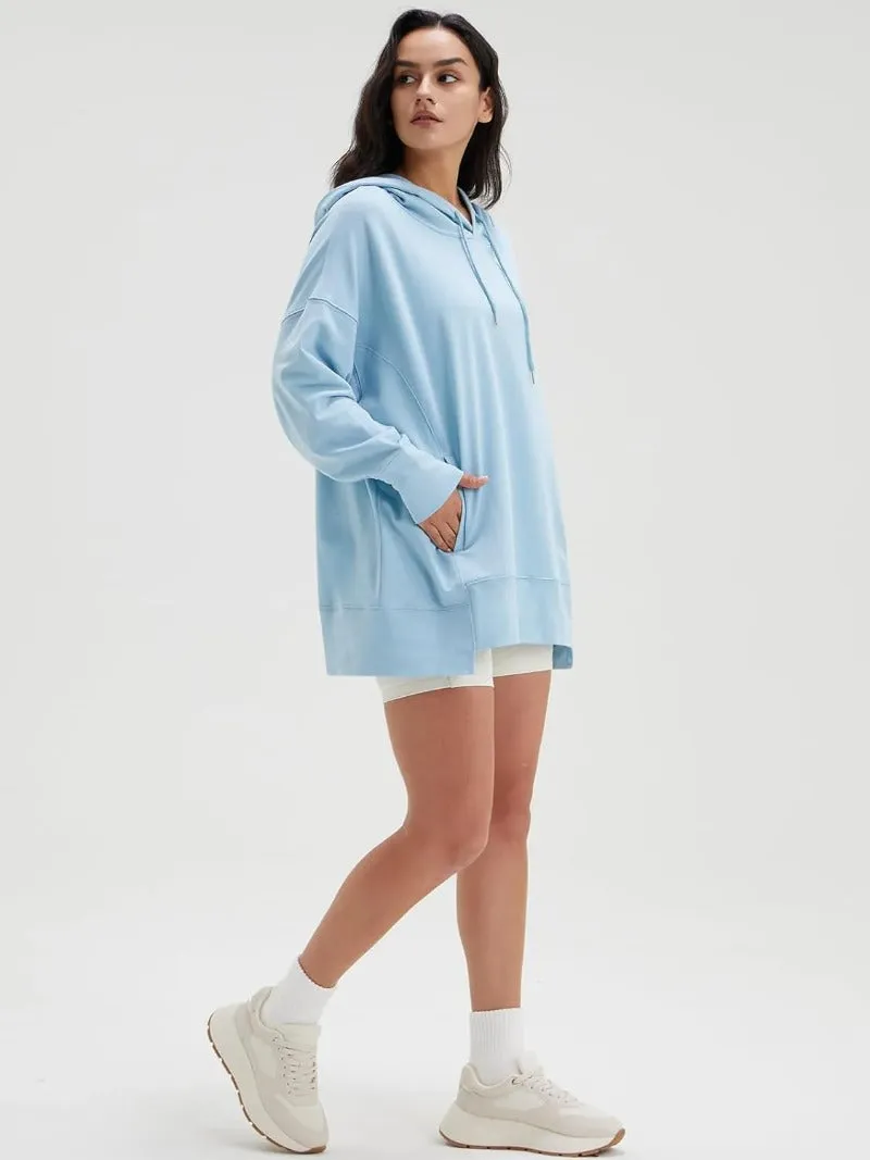 Oversized Hoodie with Pocket - Long Sleeve Loose Pullover