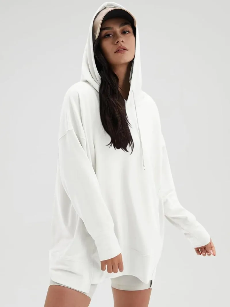 Oversized Hoodie with Pocket - Long Sleeve Loose Pullover