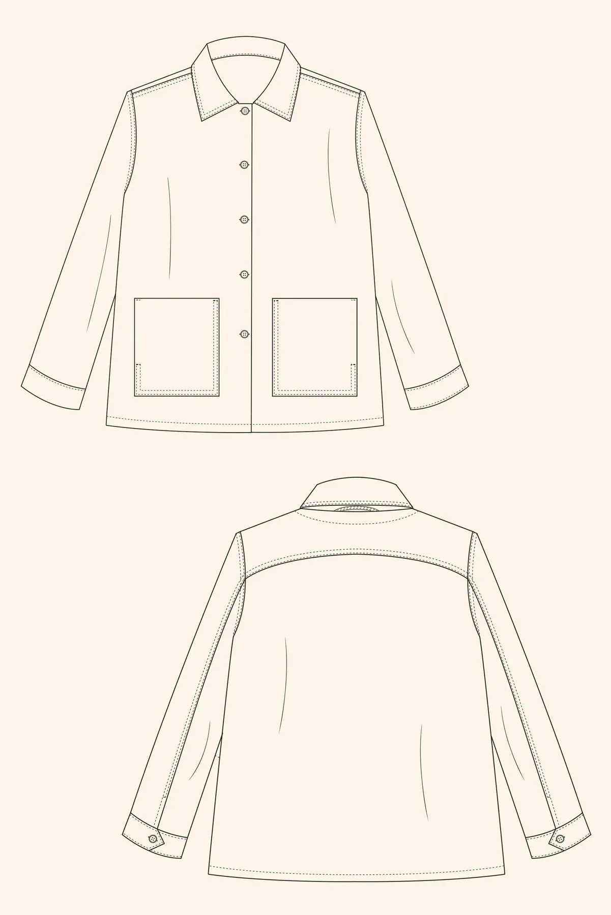 PDF Pattern - Jaime Jacket | The Modern Sewing Co.