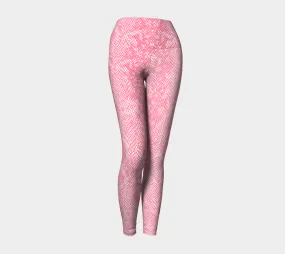 Pink Snakeskin Yoga Leggings