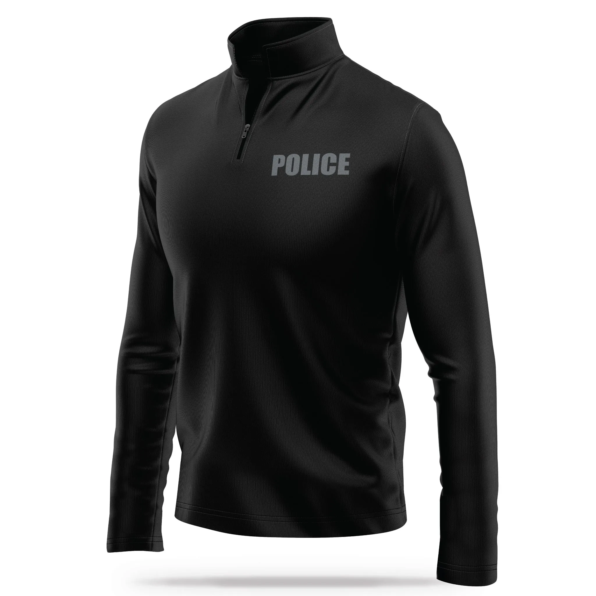 [POLICE] Performance Quarter Zip [BLK/GRY]