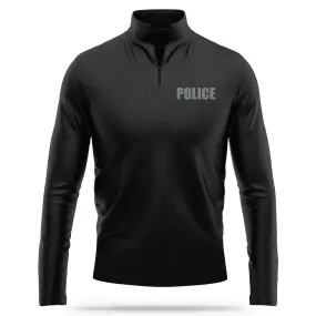 [POLICE] Performance Quarter Zip [BLK/GRY]