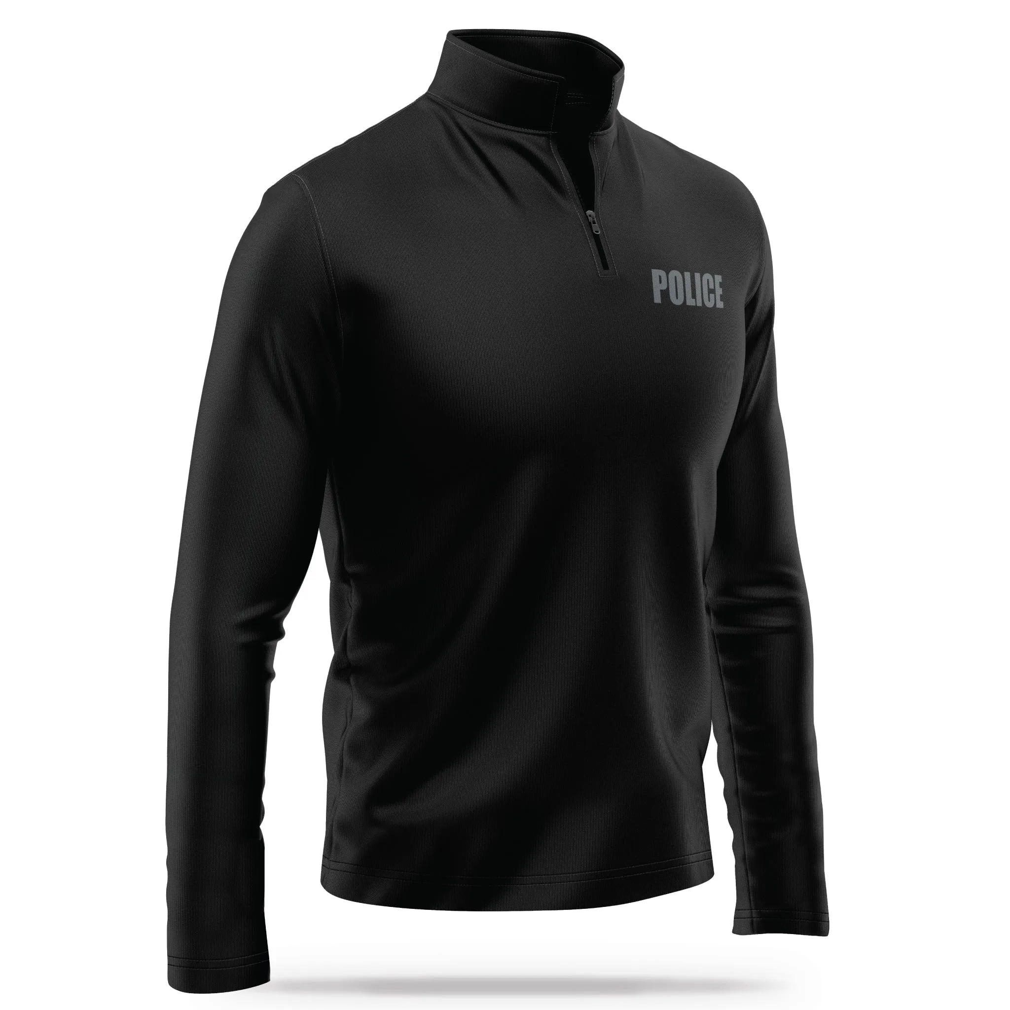 [POLICE] Performance Quarter Zip [BLK/GRY]