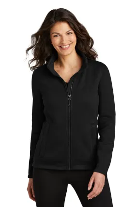 Port Authority L428: Ladies Arc Sweater Fleece Jacket