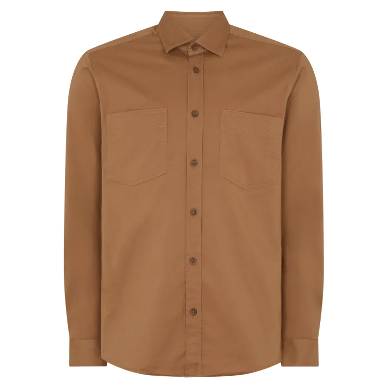 Remus Uomo Parker Overshirt 13720 Tan