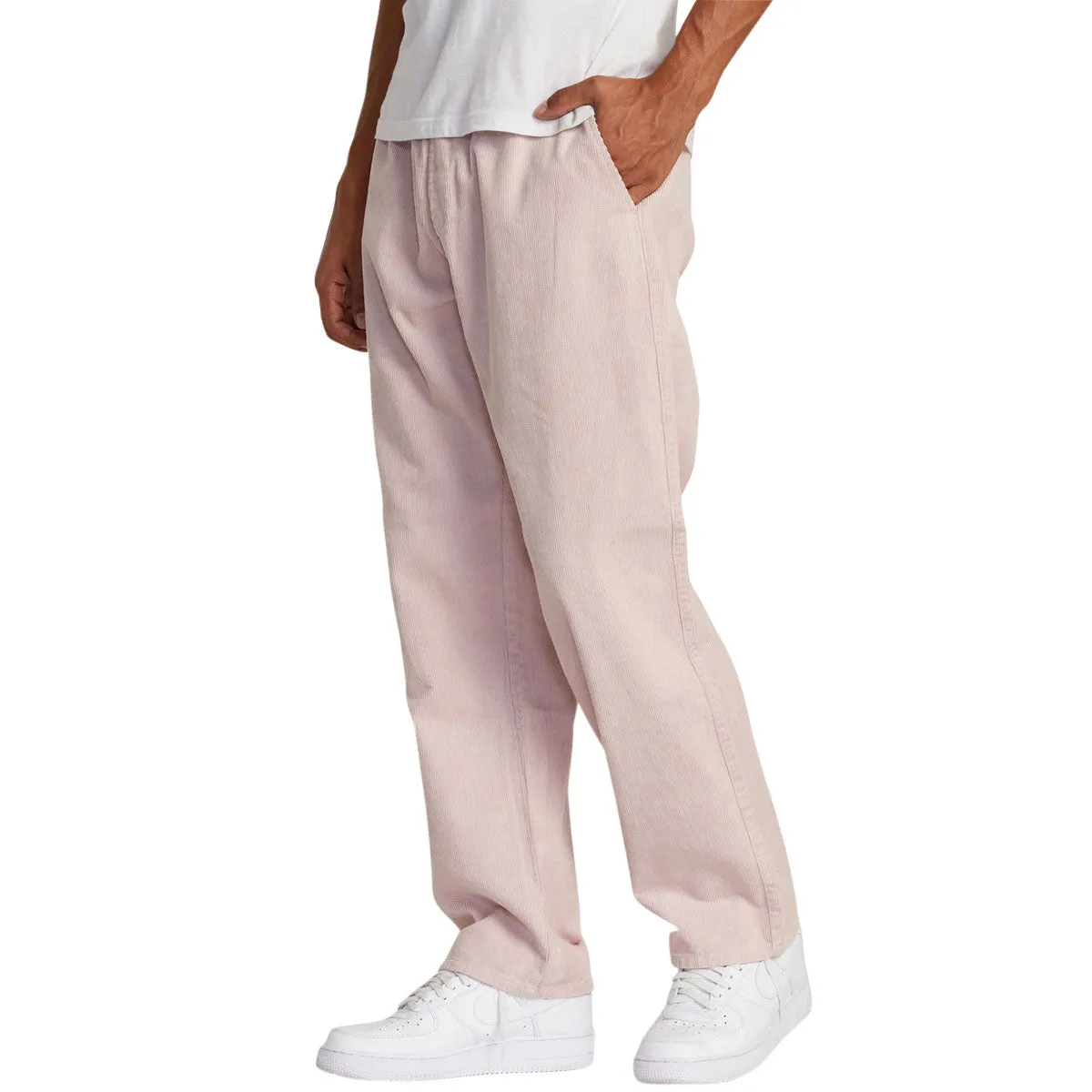 RVCA Americana Elastic Cord Pants - Pale Mauve