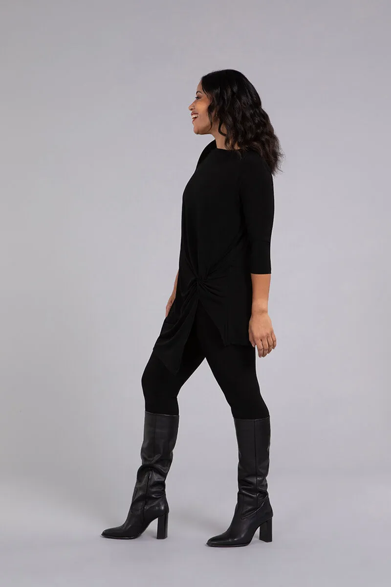 Side Twist Tunic | Black