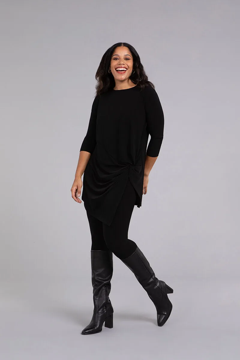 Side Twist Tunic | Black