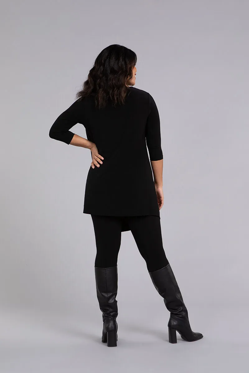 Side Twist Tunic | Black