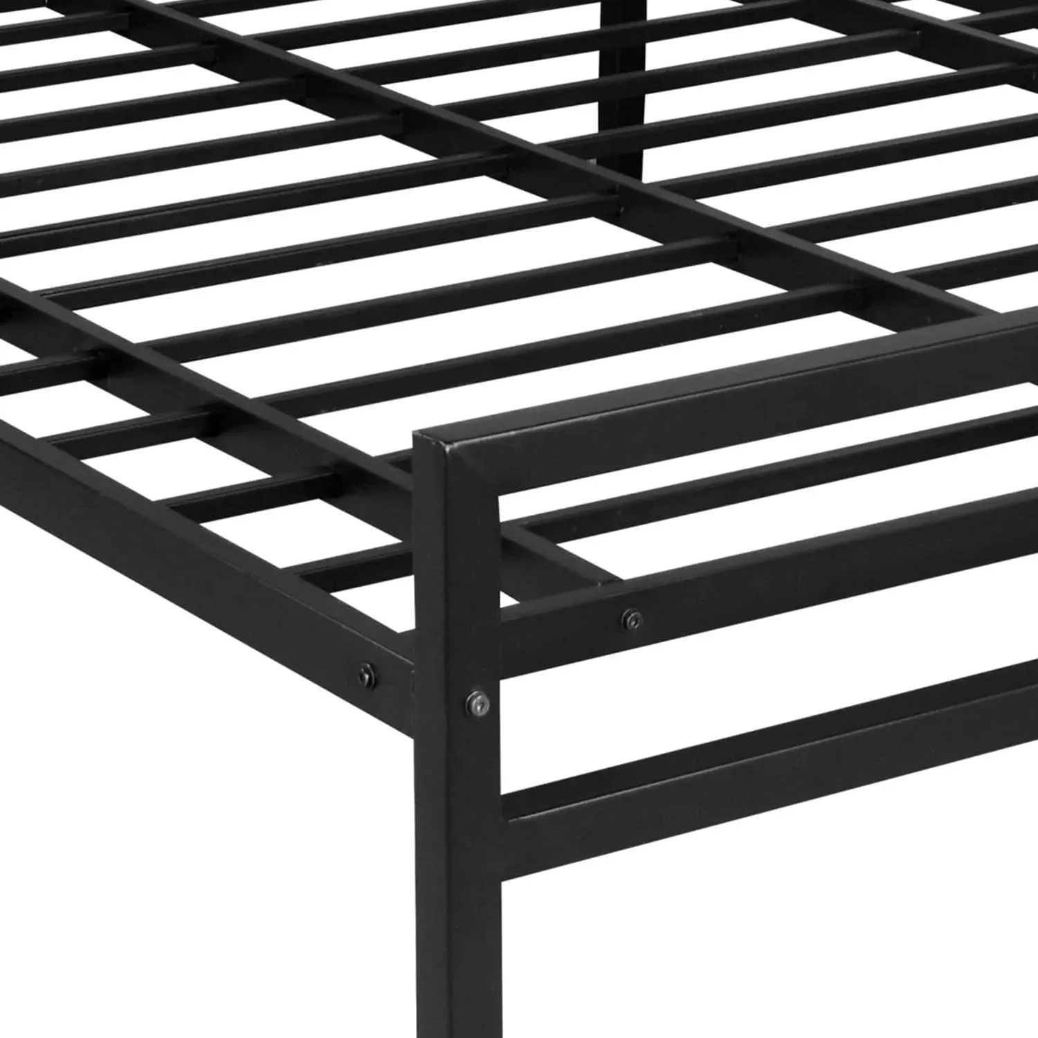 Striker Metal Bed (Black)   Plus Mattress (Queen)