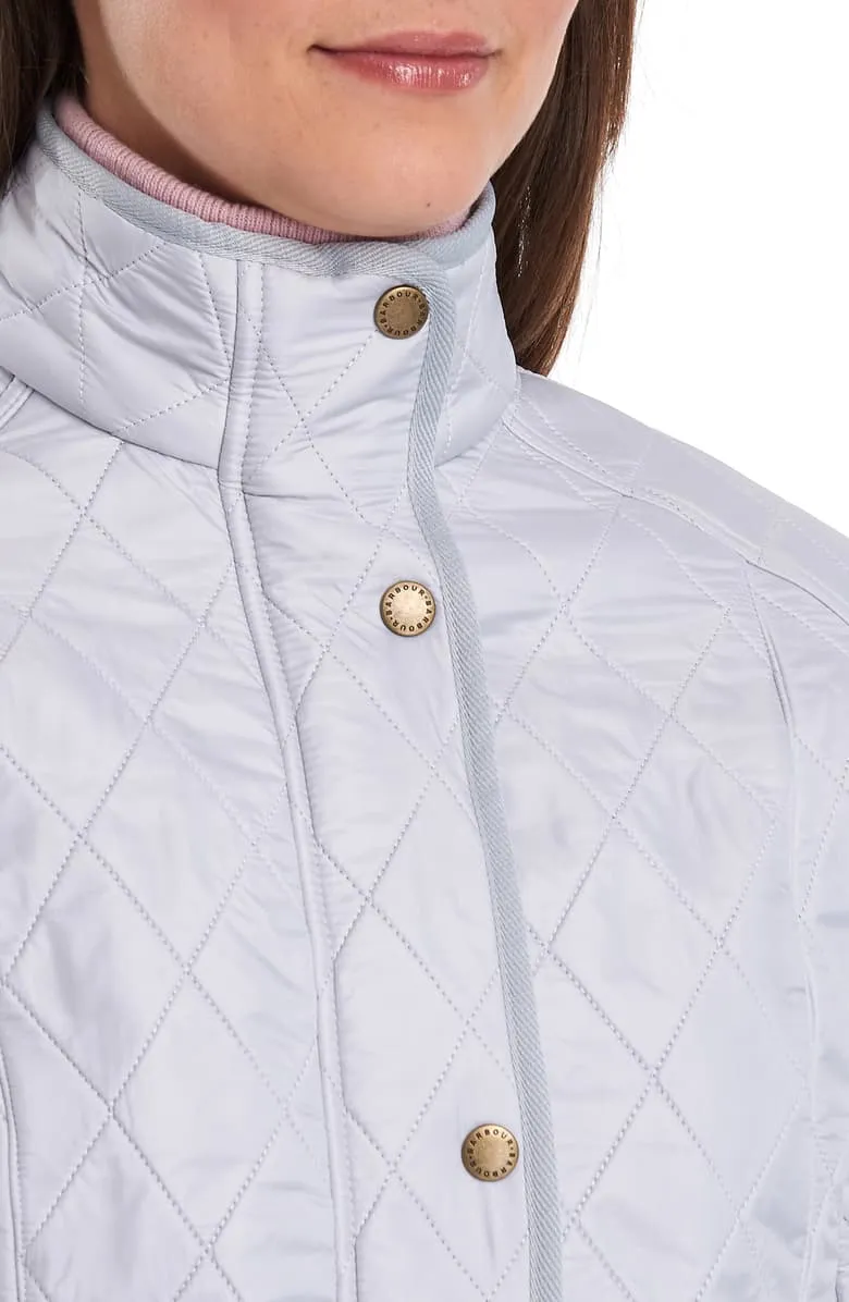 Women's Barbour | Cavalry Polarquilt Jacket | Ice White Silver Ice